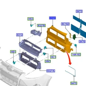 Bestseller Kierownica powietrza focus MK3 2011 2015 FORD - wyprzedaż