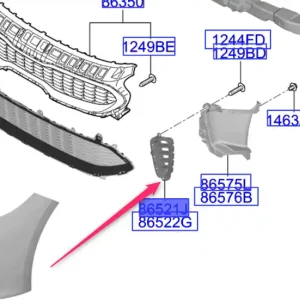 Kierownica powietrza lewy przód Taniej