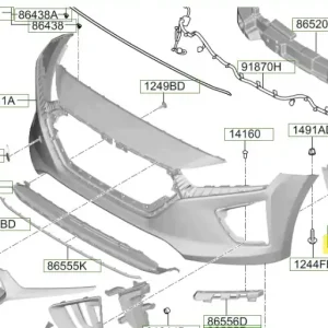Tylko do końca tygodnia Kierownica powietrza zderzaka Hyundai Ioniq (2019)