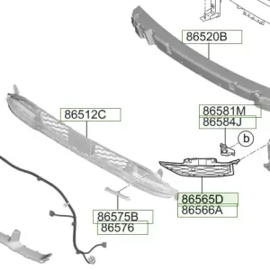 Kierownica powietrza zderzaka przedniego Hyundai Kona (2018) Oferta