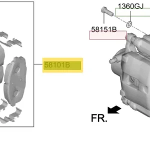 Klocki hamulcowe Hyundai Kona (2018-2021) Oferta limitowana
