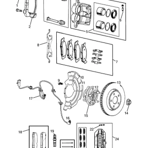 Klocki hamulcowe przednie Dodge/Jeep - wyprzedaż Super okazja