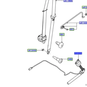 Ekspresowa dostawa Klamra pasa bezpieczeństwa focus 0307 FORD - wyprzedaż