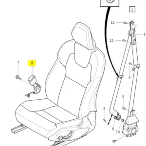 Klamra pasa bezpieczeństwa prawy przód Tylko do końca tygodnia