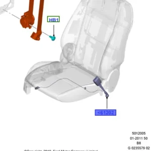 Szybka dostawa Klamra pasa bezpieczeństwa prawy przód focus MK3 FORD - wyprzedaż