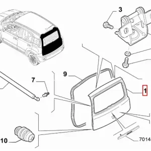 Bezpieczne zakupy Klapa bagażnika Fiat Panda - wyprzedaż