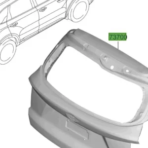 Darmowy zwrot Klapa pokrywa bagażnika Kia Sorento Hybrid 20-23