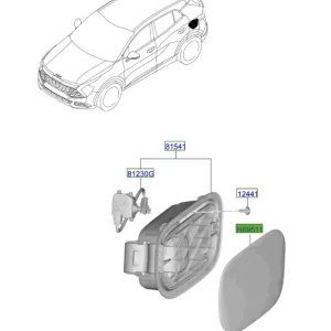 Klapka wlewu paliwa Kia Sportage 21-25 Wyjątkowa oferta