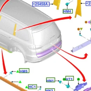 Klamka uchwyt zewnętrzny pokrywy bagażnika FOrd Smax Galaxy 2015 - wyprzedaż Dodaj do koszyka