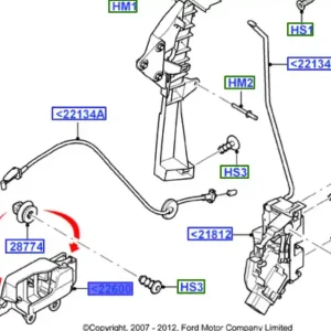 Klamka wewnętrzna drzwi lewy przód Ford Focus MK2 - wyprzedaż Szybka wysyłka