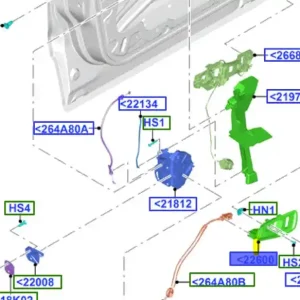 Nowość Klamka wewnętrzna drzwi lewy przód Ford Kuga 2012 2020 - wyprzedaż