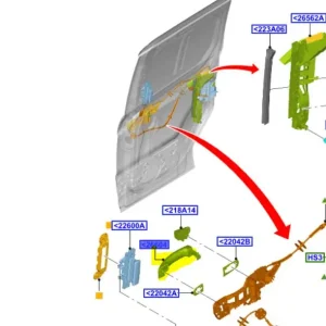 Hit cenowy Klamka zewnętrzna drzwi Ford Transit Connect 2013 - wyprzedaż