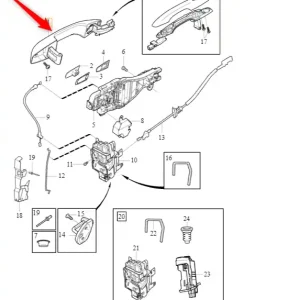 Klamka zewnętrzna drzwi lh przód i lh tył Nie przegap