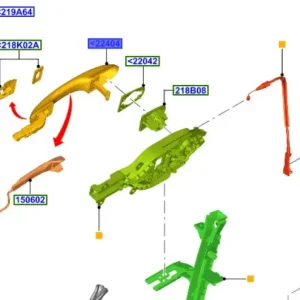 Klamka zewnętrzna drzwi przednich Ford Focus MK3 - wyprzedaż Wyprzedaż