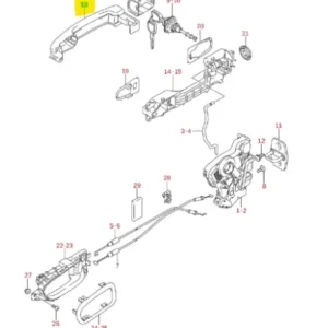 Klamka zewnętrzna Suzuki Grand Vitara - wyprzedaż Tylko dziś