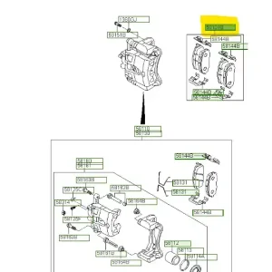 Klocki hamulcowe przednie Hyundai I20 - wyprzedaż Wyprzedaż