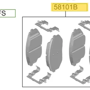 Klocki hamulcowe przednie Hyundai Tucson (2022-) Darmowy zwrot