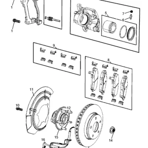 Nowość Klocki hamulcowe przednie Jeep Wrangler - wyprzedaż