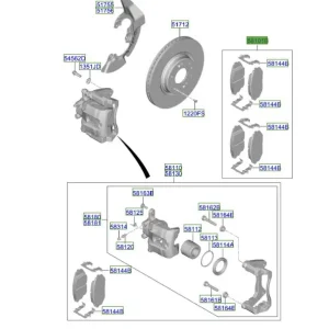 Popularny Klocki hamulcowe przednie Kia Sportage 21-25