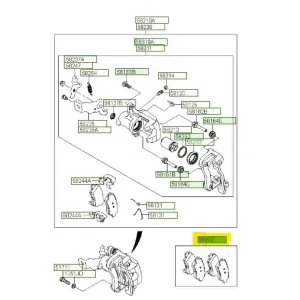 Klocki hamulcowe tylne Hyundai I30 N (2020) OE - wyprzedaż Tani