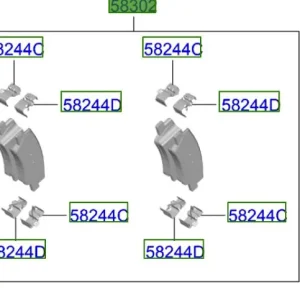 Ekspresowa dostawa Klocki hamulcowe tylne Kia Sportage 21 25