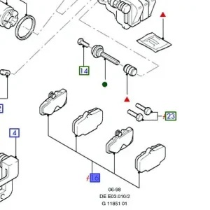 Rabat Klocki tylne granada scorpio de 9294 FORD - wyprzedaż