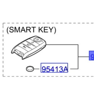 Kluczyk smart KIA Niro Hybrid / Electric (2019-2022) - wyprzedaż Szybka dostawa
