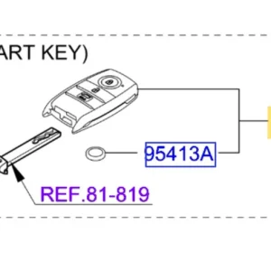 Ostatnie sztuki Kluczyk smart KIA Rio / Stonic (2020-2025) - wyprzedaż