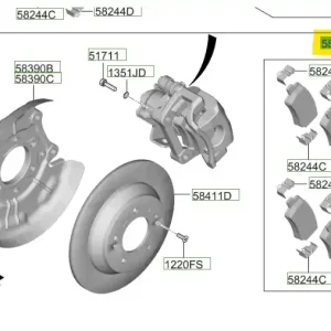 Klocki hamulcowe tył Hyundai I20 - wyprzedaż Ekspresowa dostawa