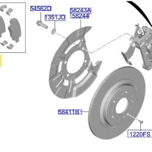 Klocki hamulcowe tył komplet KIA Sorento (2020-) - wyprzedaż Wybór klientów