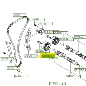 Rabat Koło zamachowe łańcucha rozrządu Hyundai I20 (2018) OE - wyprzedaż