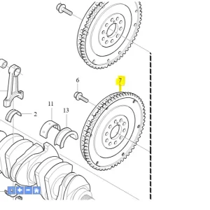 Koło zamachowe Volvo S40 C30 C70 V50 Bezpieczna płatność