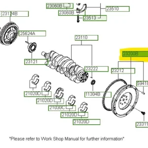 Tylko dziś Koło zamachowe wału korbowego Hyundai - wyprzedaż