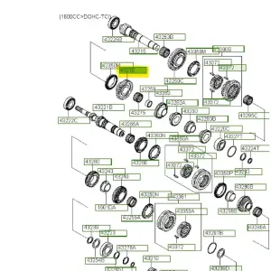 Taniej Koło zębate drugiego biegu Hyundai I10 - wyprzedaż