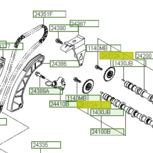 Koło zębate łańcucha rozrządu Hyundai I20 / I30 / I40 - wyprzedaż Okazja