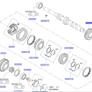 Bestseller Koło zębate przekładni 3 biegu nissan - wyprzedaż