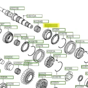 Oferta czasowa Koło zębate trzeciego biegu Hyundai I20 - wyprzedaż
