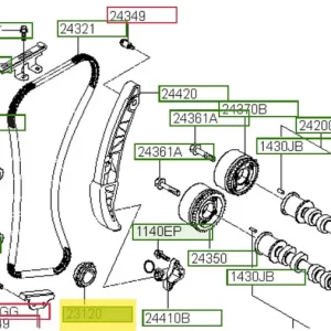 Darmowa dostawa Koło zębate wału korbowego Hyundai I20 (2018) OE - wyprzedaż