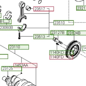 Dodaj do koszyka Koło zębate wału korbowego Hyundai Santa Fe (2000) - wyprzedaż