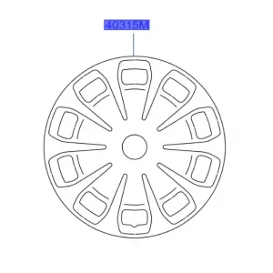 Do wyczerpania zapasów Kołpak nissan micra 2016 almera 2012 - wyprzedaż