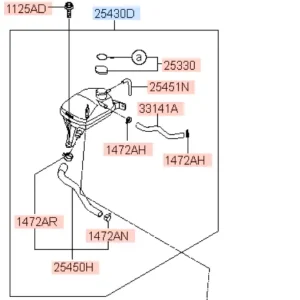 Nowość Komplementy zbiorniczek płynu