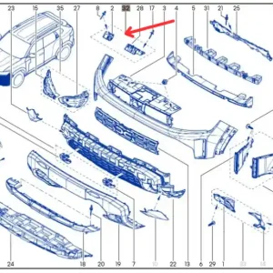 Komplet ślizgów zderzaka przedniego DACIA DUSTER III Nie przegap