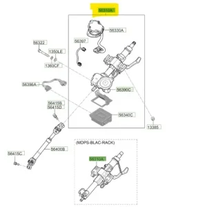 Kolumna kierownicza Hyundai Tucson - wyprzedaż Darmowy zwrot