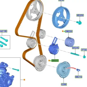 Koło pasowe napinane ecosport focus puma kuga Kup online