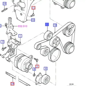 Koło pasowe paska alternatora mondeo cougar FORD - wyprzedaż Dostępne od ręki