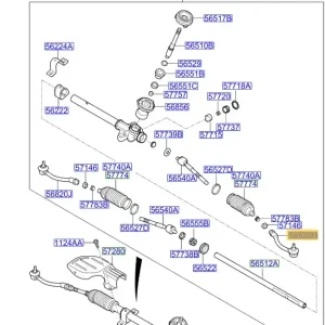 Końcówka drążka kierowniczego KIA Rio (2011-2014) - wyprzedaż Promocja