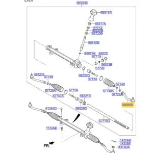 Bezpieczna płatność Końcówka drążka kierowniczego lewa KIA Sorento (2012-2014) - wyprzedaż
