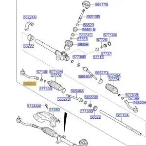 Dodaj do koszyka Końcówka drążka kierowniczego prawa KIA Rio (2011-2017) - wyprzedaż