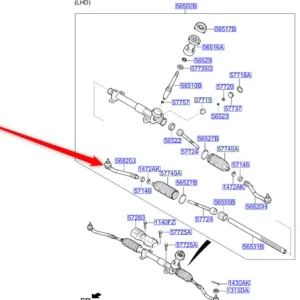 Końcówka drążka kierowniczego prawy przód 2016 2018 Wybór klientów