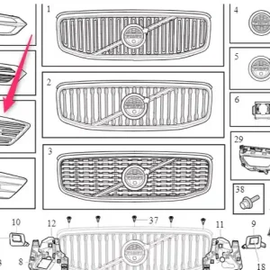 Nowość Kratka lewa zderzaka przedniego XC60 Volvo